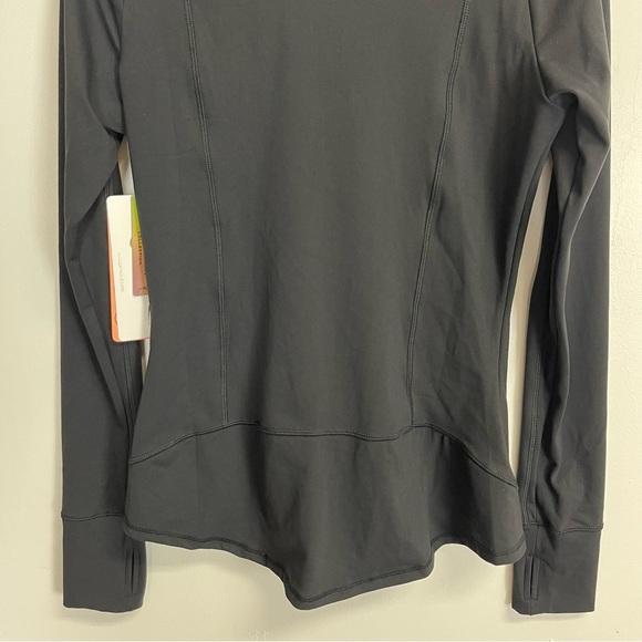 X by Gottex Womens Small Black Track Athletic Jacket Full Zip NWT NEW $98 - Picture 3 of 9